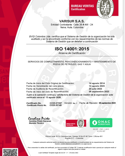 Certificados 14001-2015